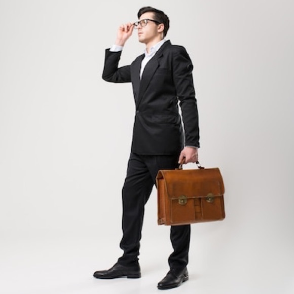 GUCCI Vintage Brown Leather Attaché Briefcase - Picture 1 of 16